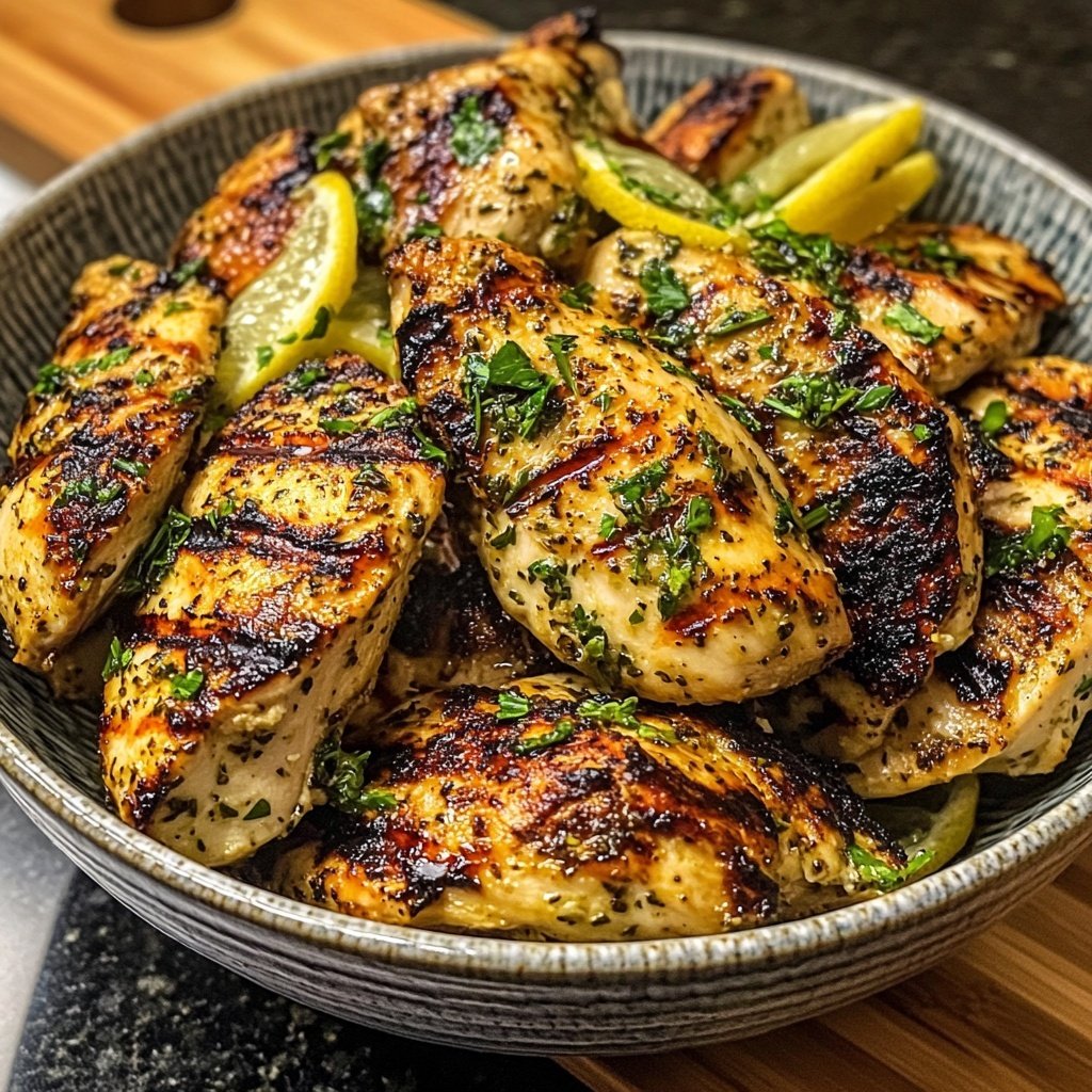Grilled Lemon Herb Chicken Bowl