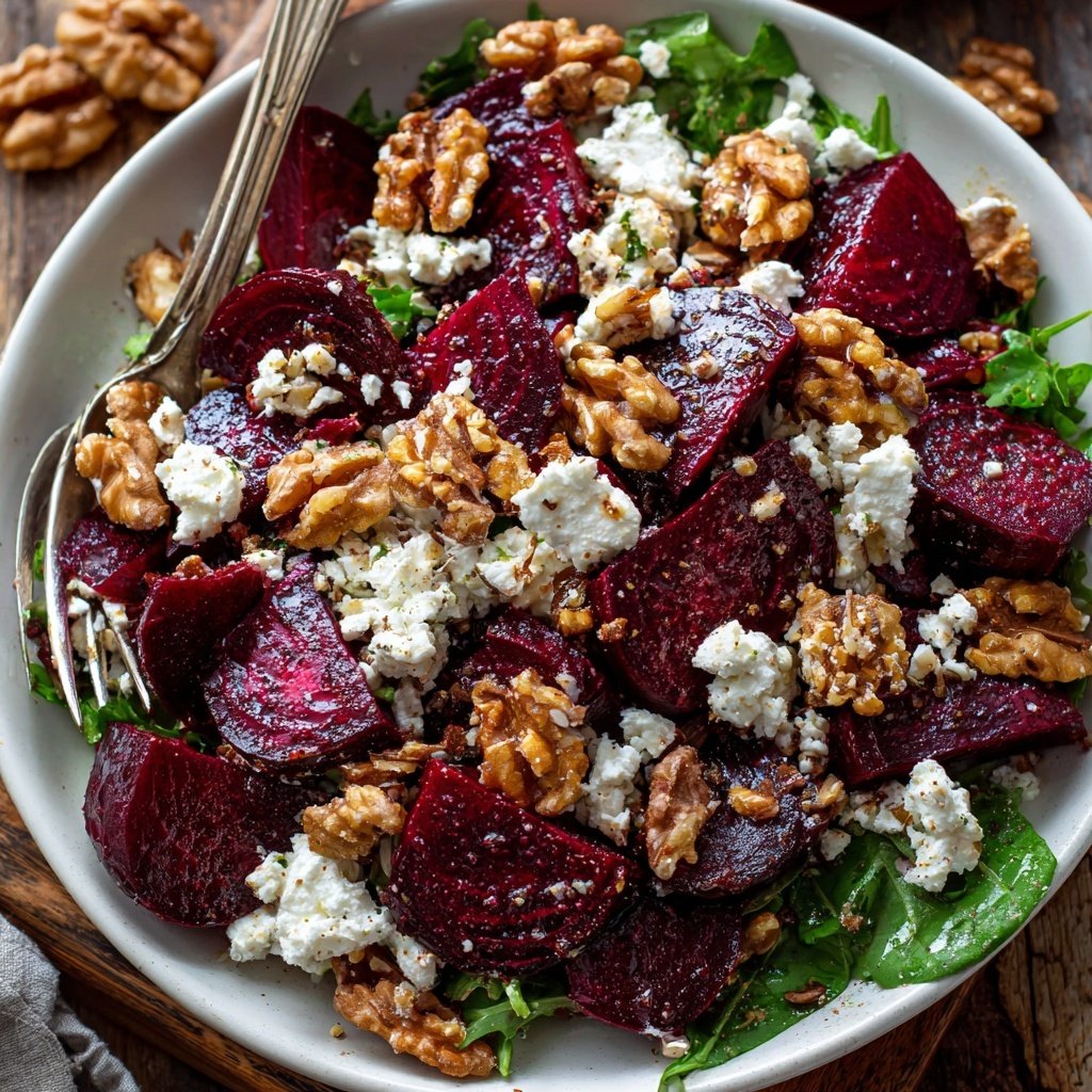Romantic Beet and Goat Cheese Salad