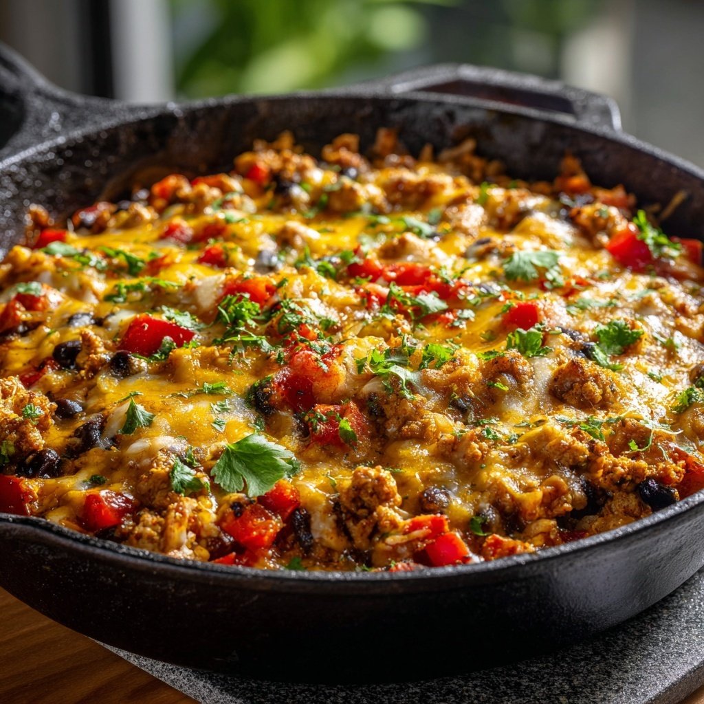 Ground Chicken Taco Skillet
