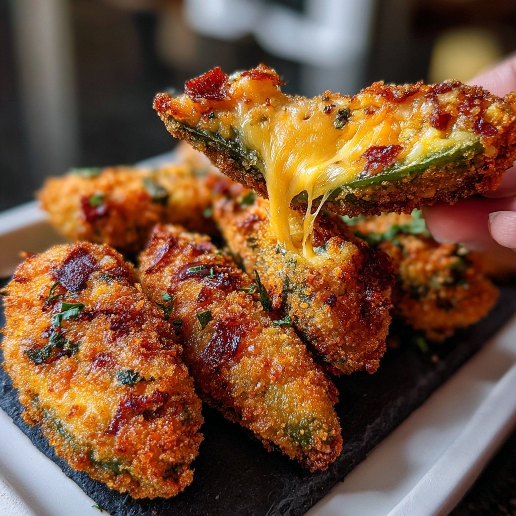 Jalapeno Poppers with Cheddar and Garlic
