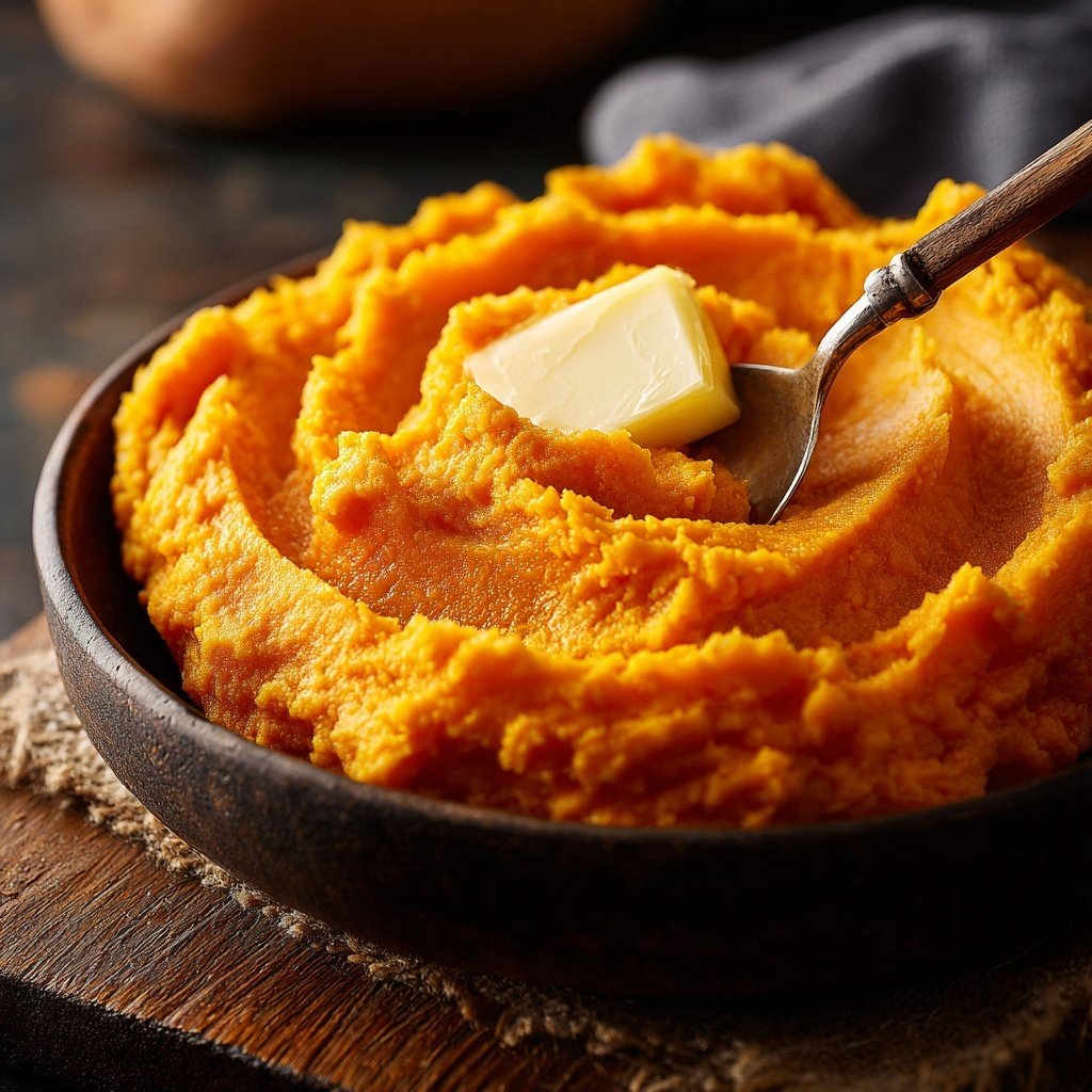 Sweet Potato Mash with Butter