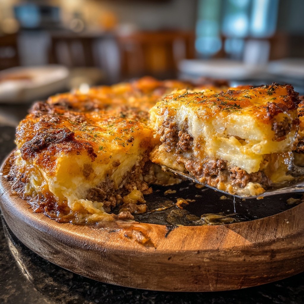 Ground Beef And Potato Casserole