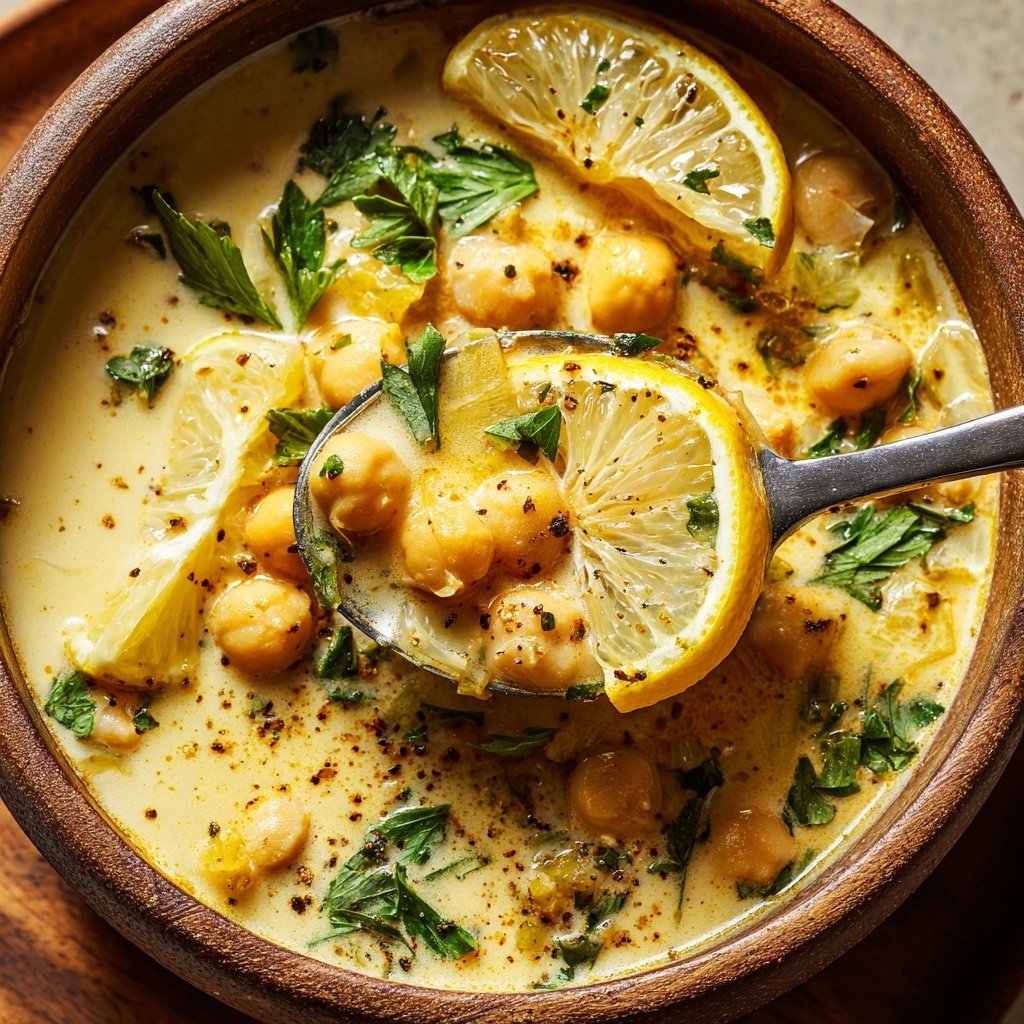 Healthy Crockpot Lemon Chickpea Stew