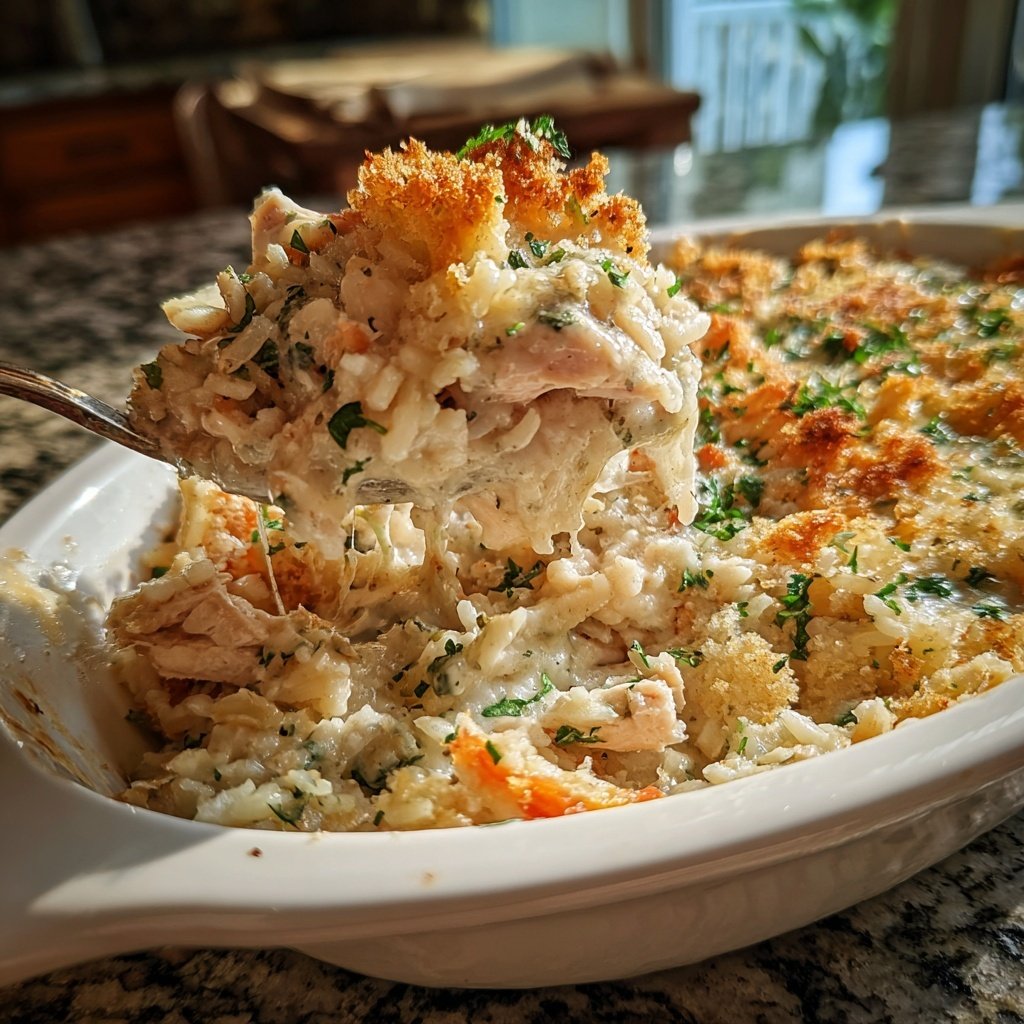 Creamy Chicken And Rice Casserole