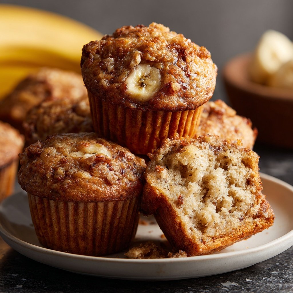 Cottage Cheese Banana Muffins
