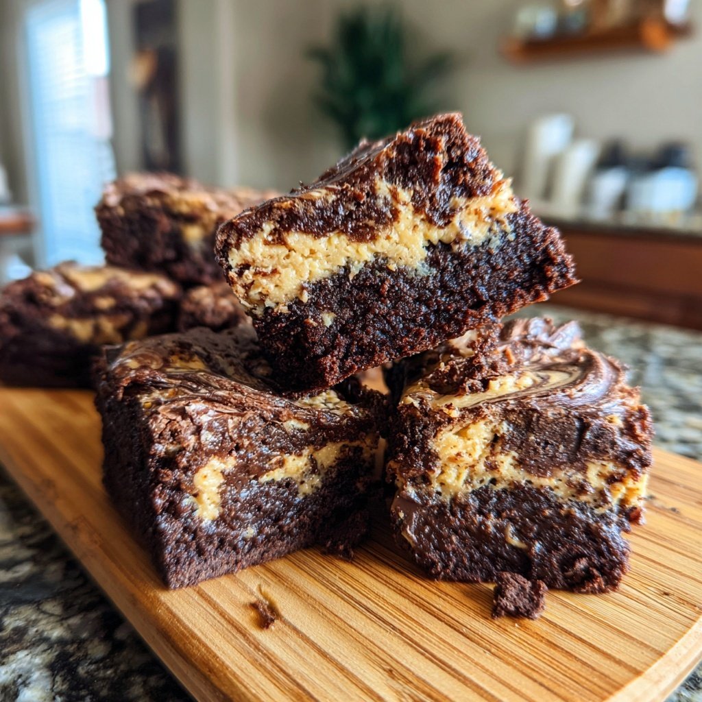 Cottage Cheese Brownies with Cashew Butter