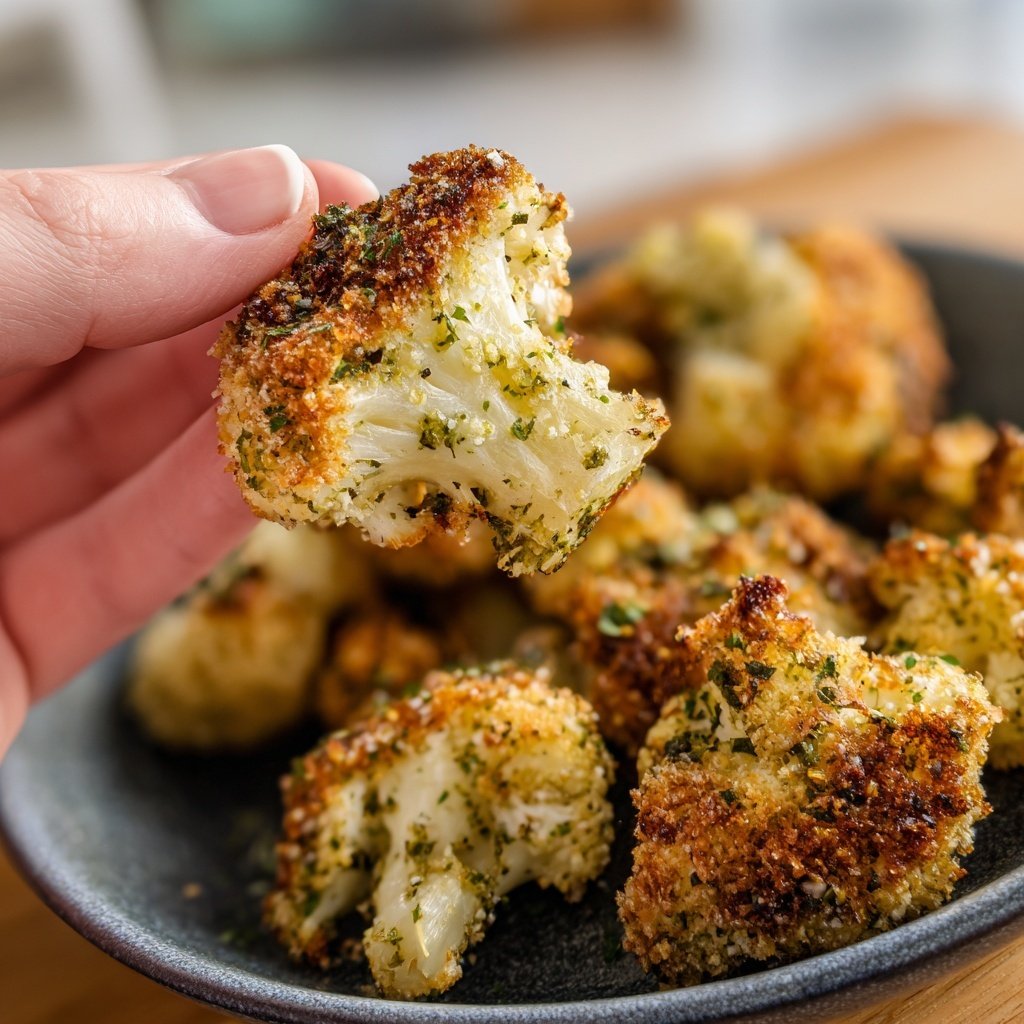 Crispy Cauliflower Herb Bites