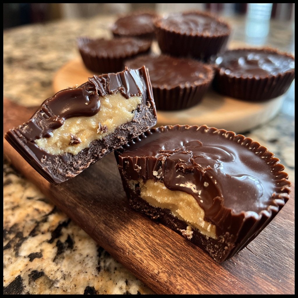Homemade Reese’s Cups with Almond Butter