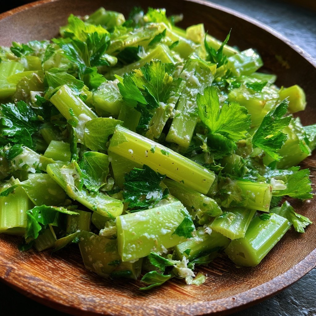 Celery Salad With Yogurt Dressing