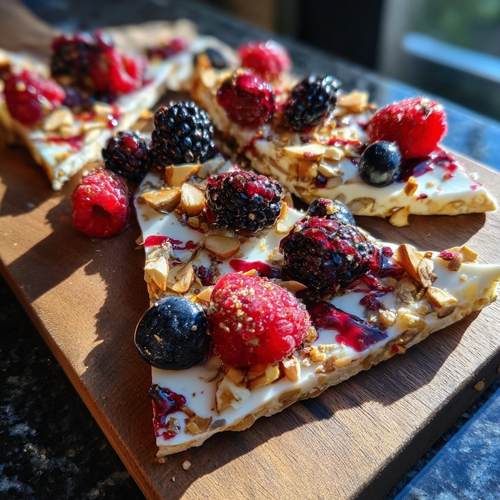 Healthy Snack Greek Yogurt Bark