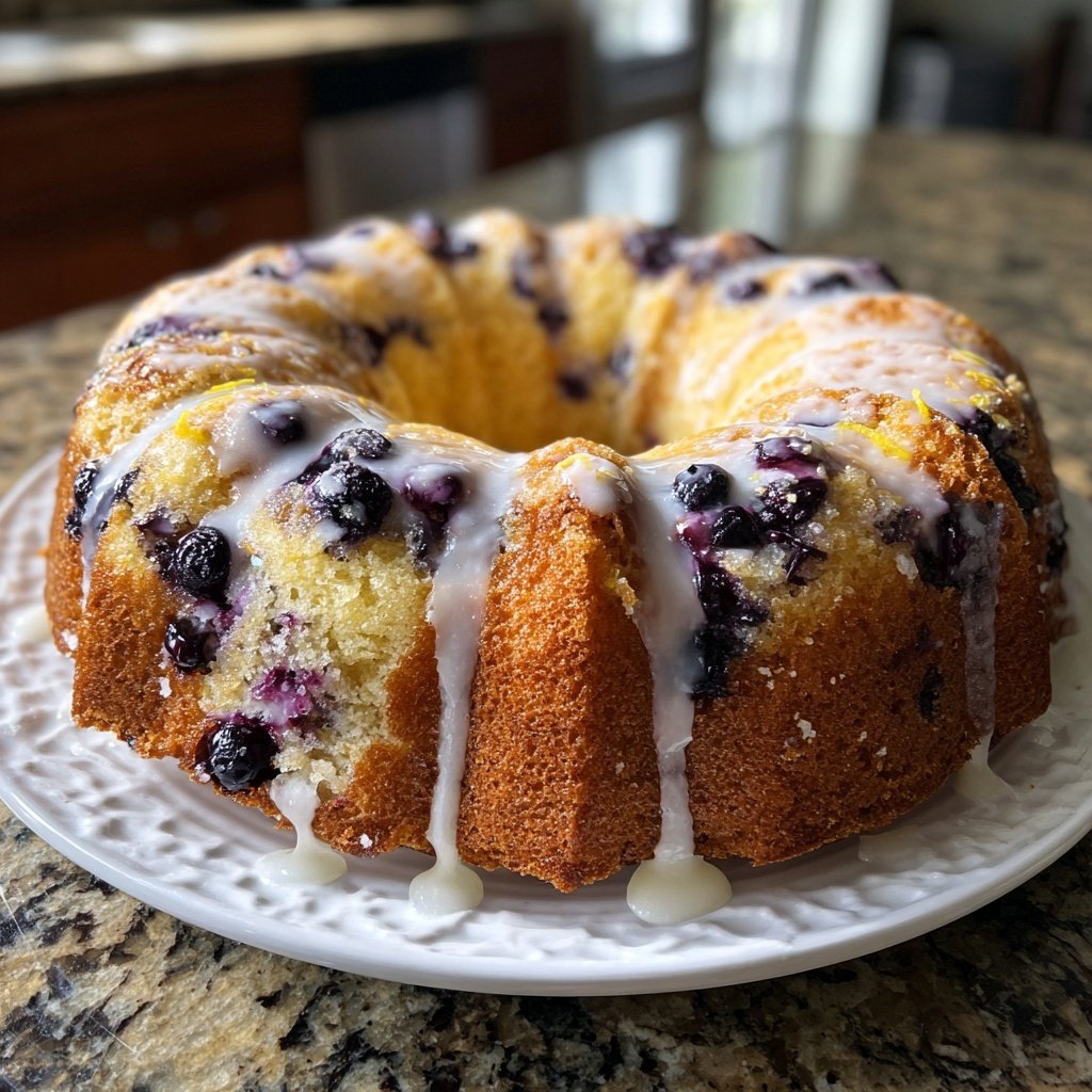 Lemon Blueberry Bundt Cake