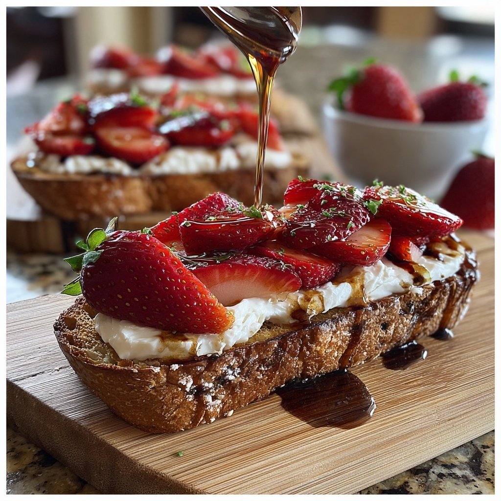 Strawberry Ricotta Toast