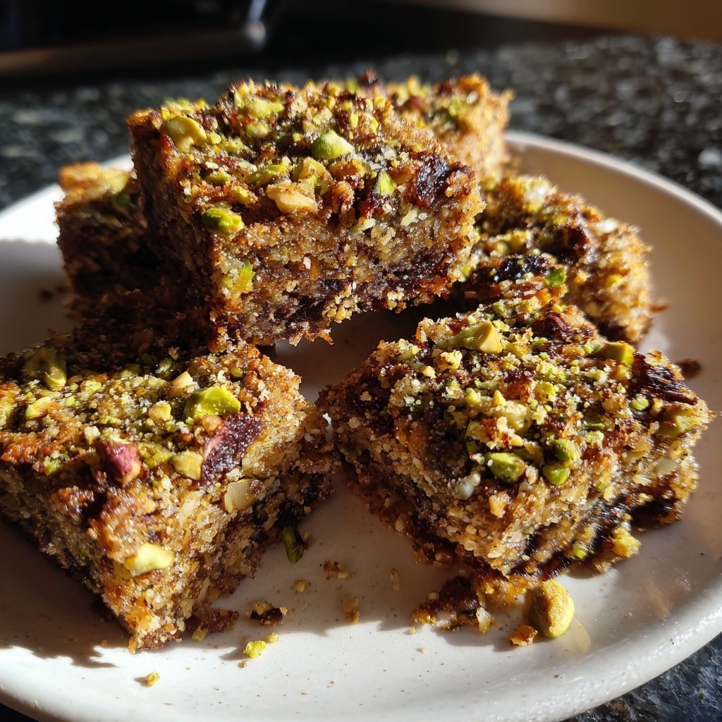 Chocolate Pistachio Coconut Squares