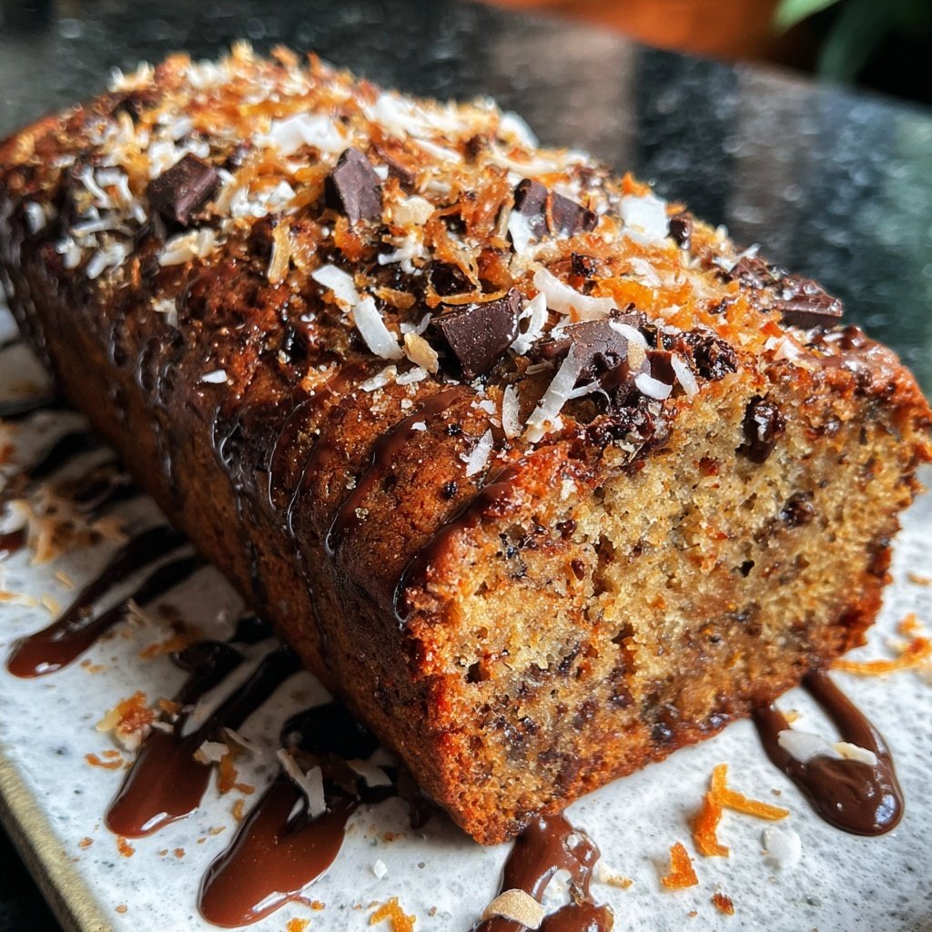 Chocolate Orange Coconut Snack Loaf