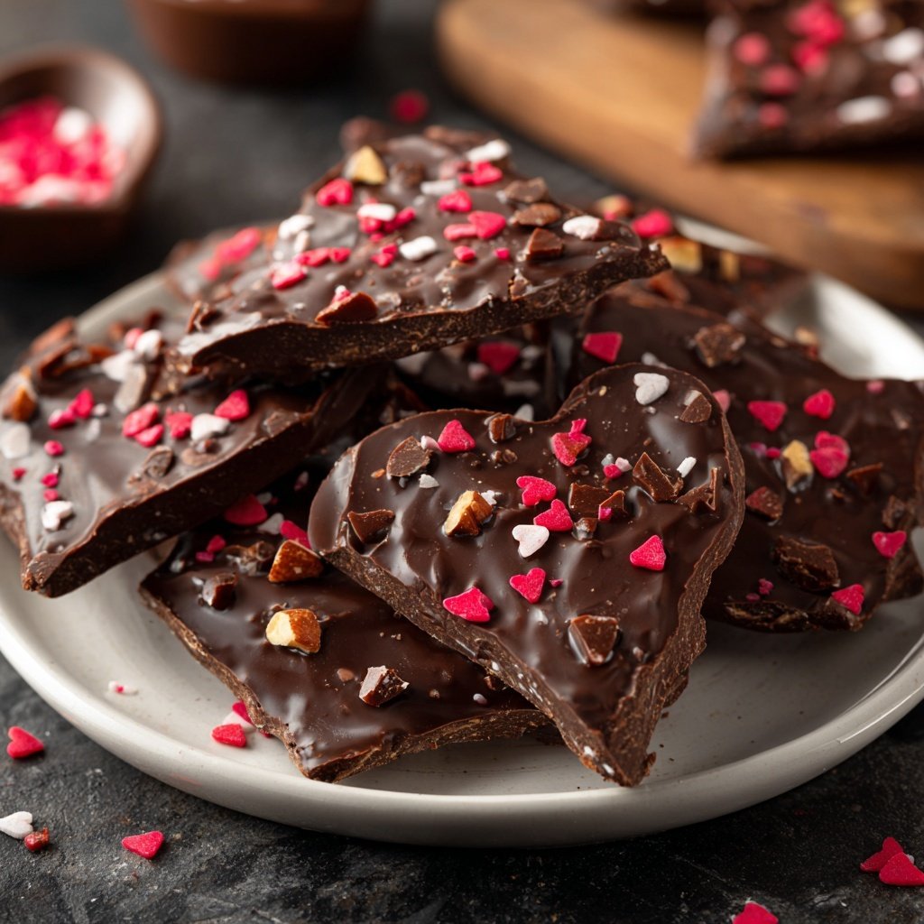 Valentines Treats Chocolate Bark