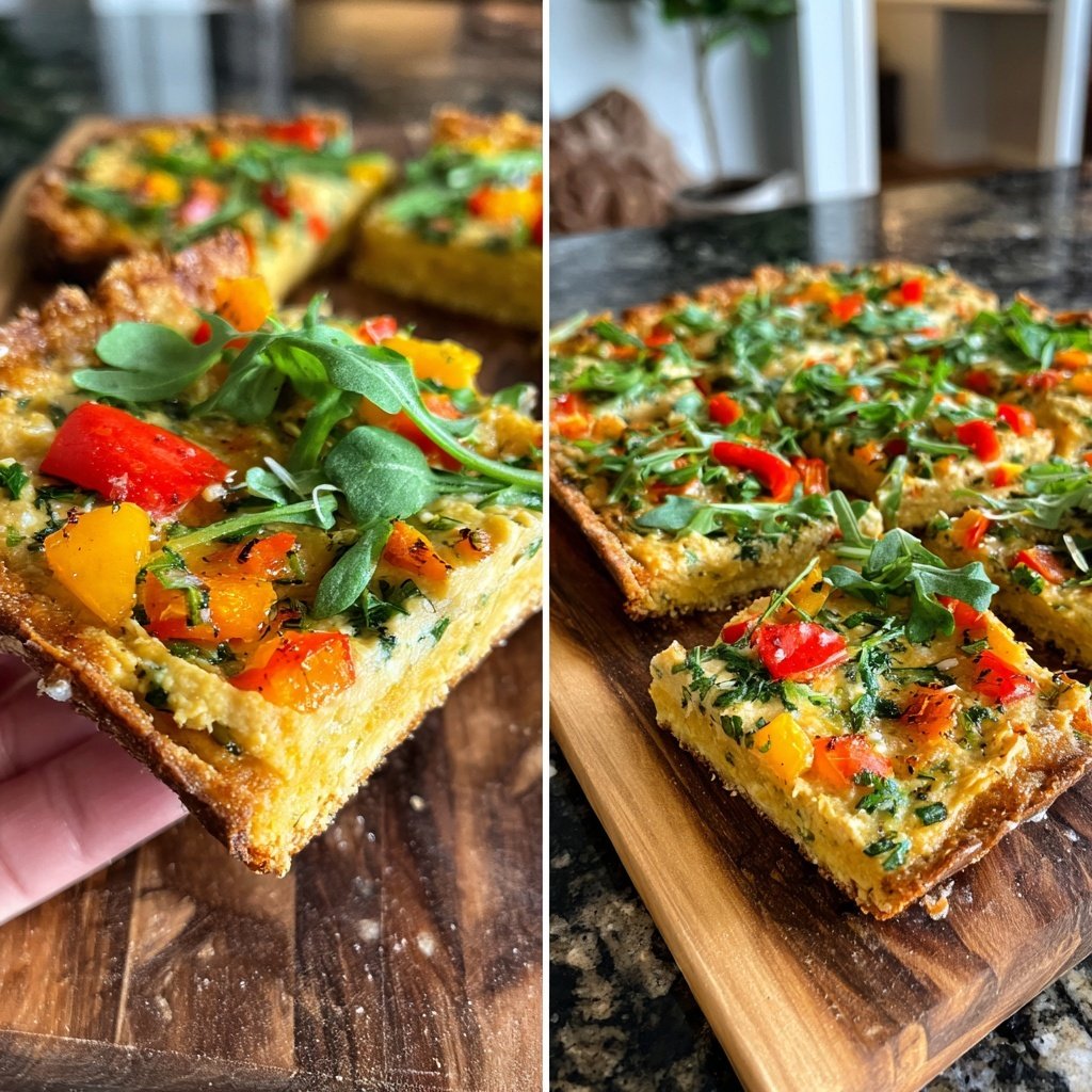 Super Bowl Food Veggie Flatbread Squares
