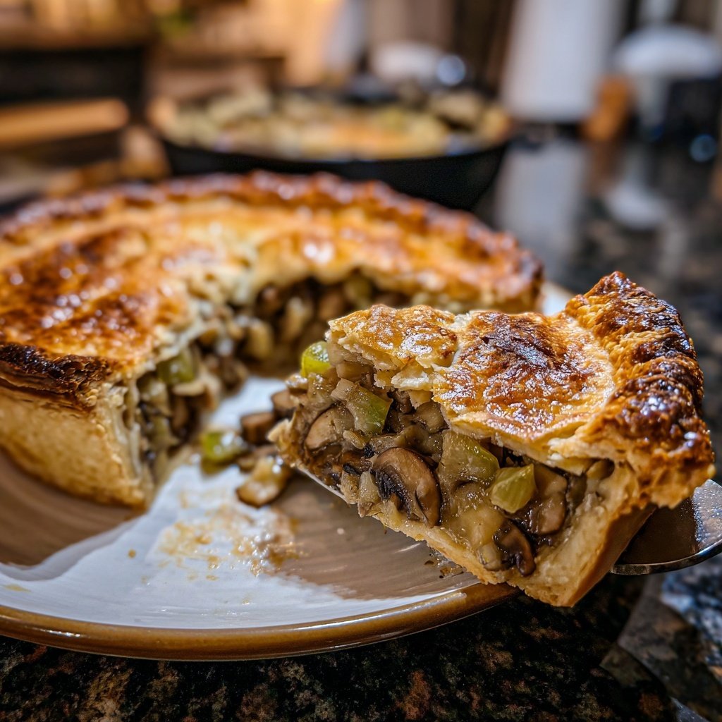 Sunday Mushroom and Leek Pie