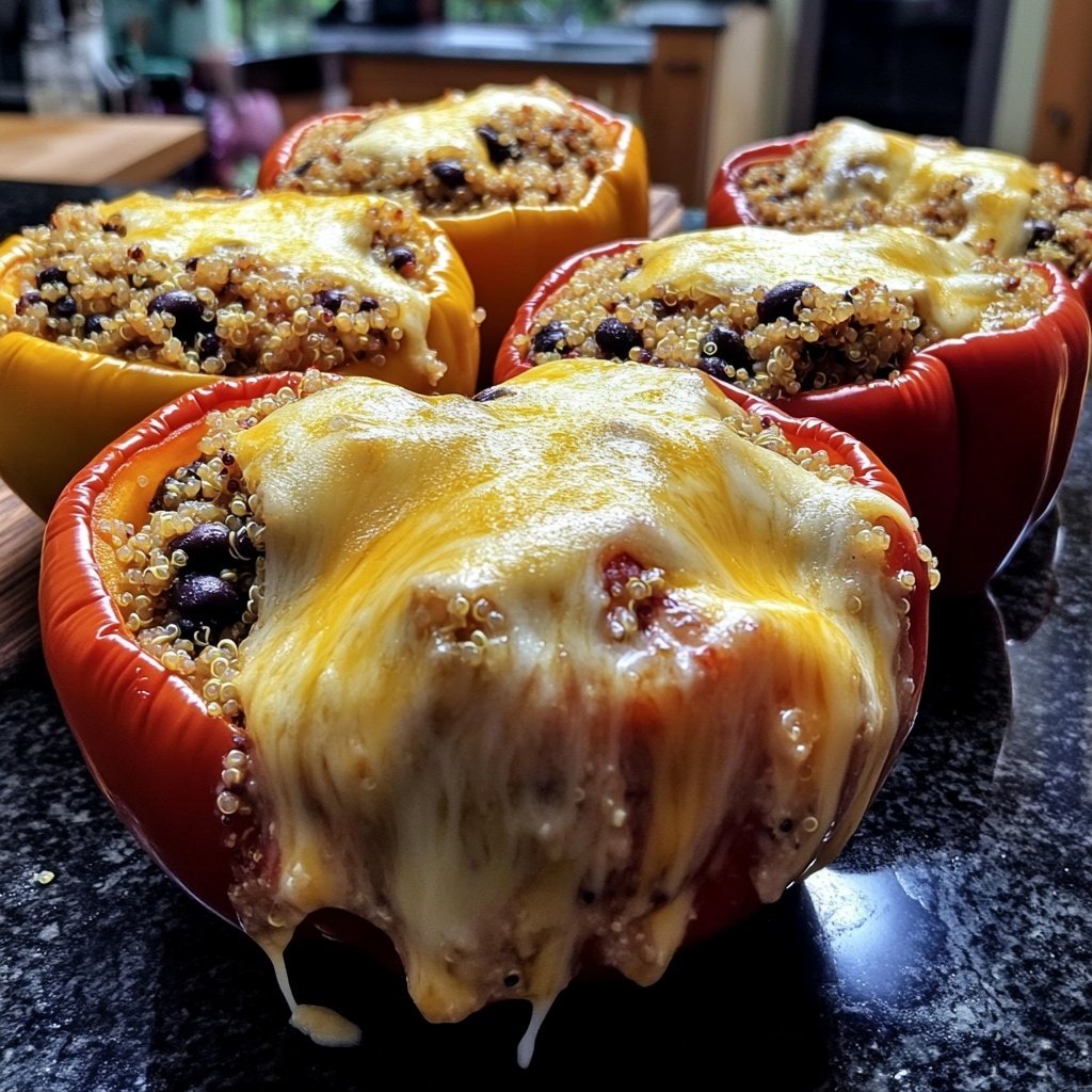 Valentine Dinner Stuffed Bell Peppers