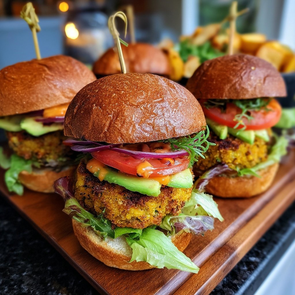 Super Bowl Food Veggie Slider Platter