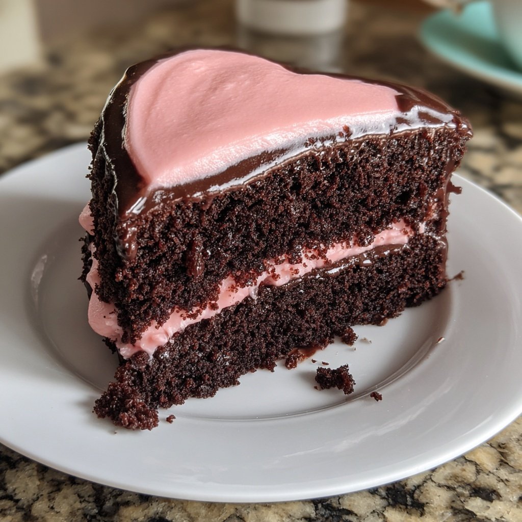 Mini Heart Cake with Chocolate Sponge