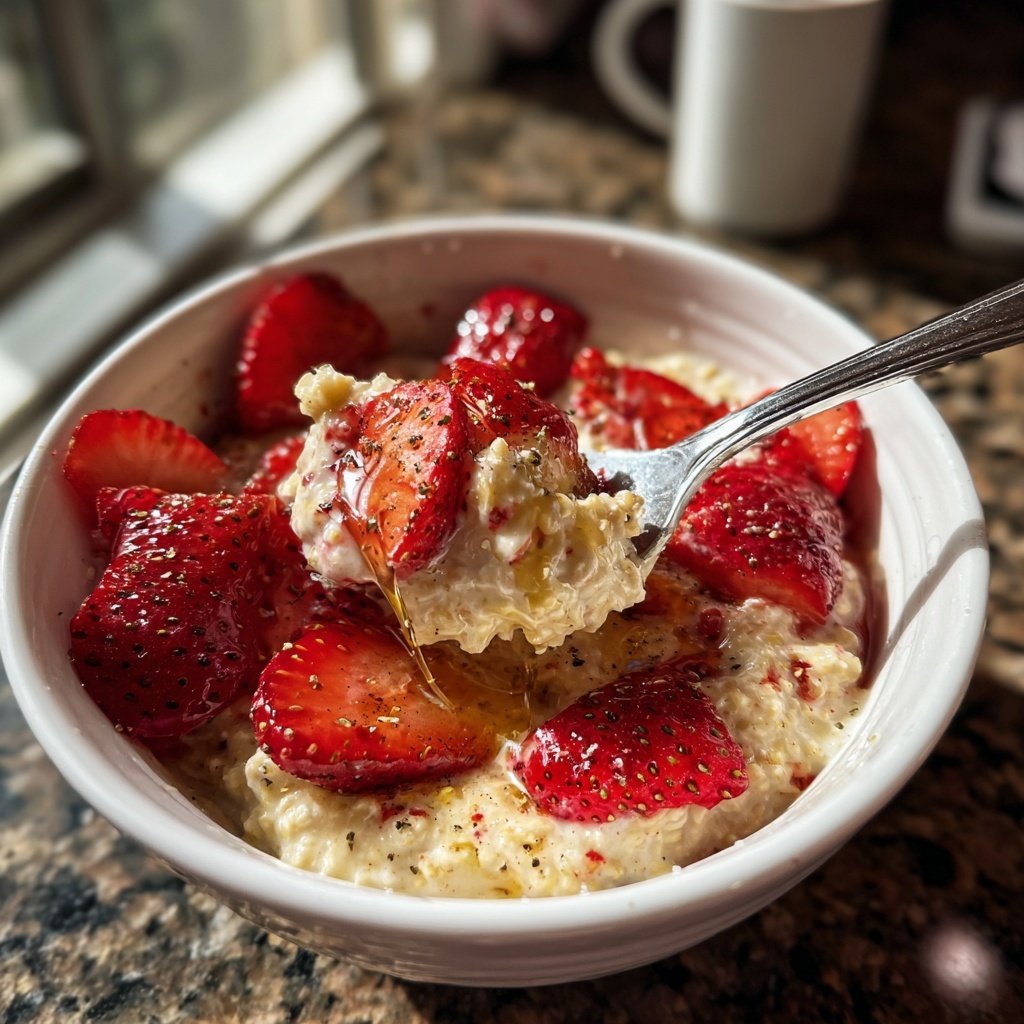Strawberry Cheesecake Protein Oats