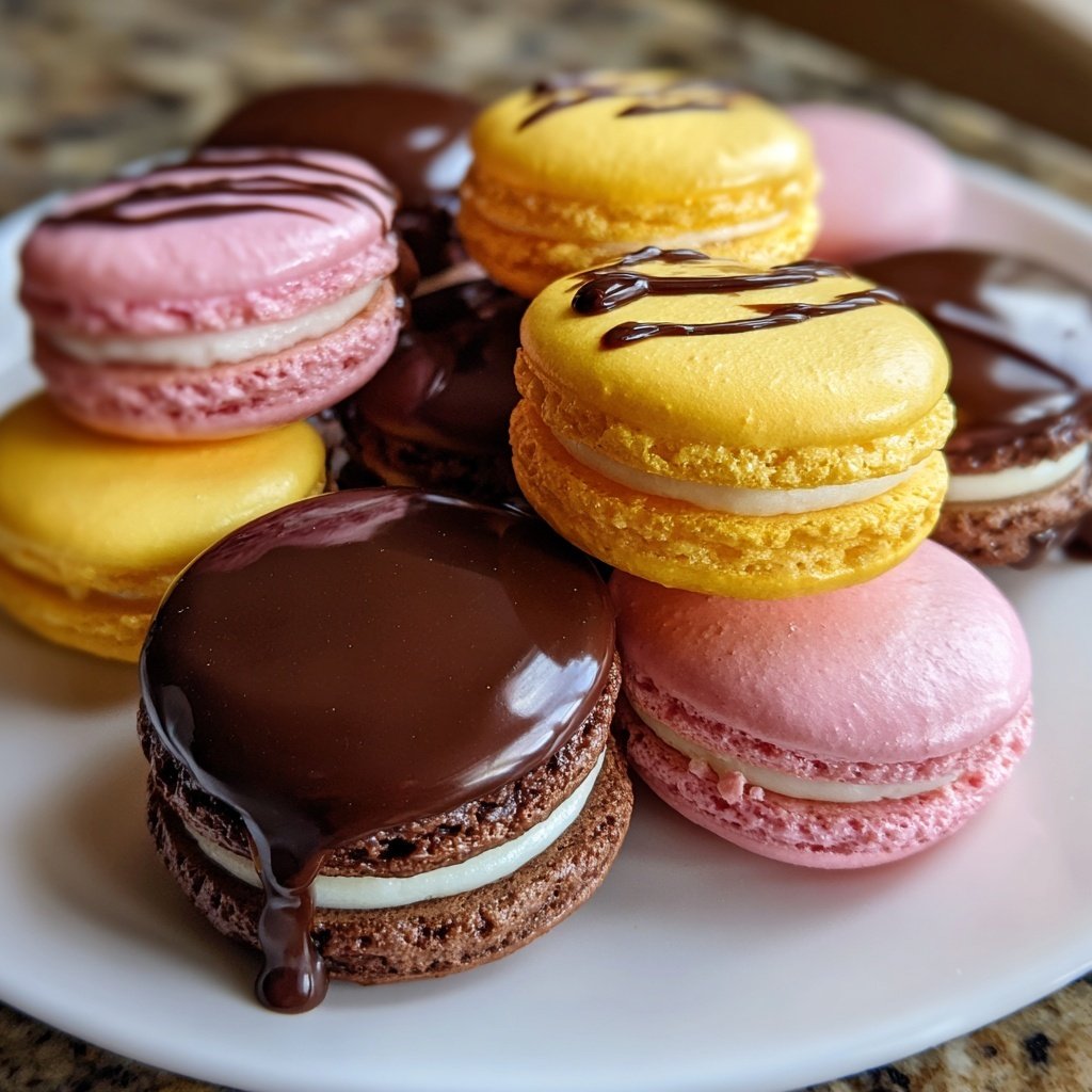 Macarons with Chocolate Ganache