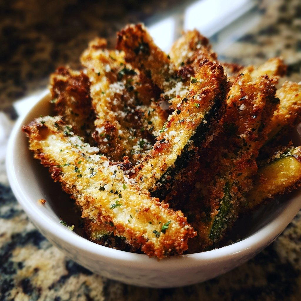 Super Bowl Food Baked Zucchini Fries
