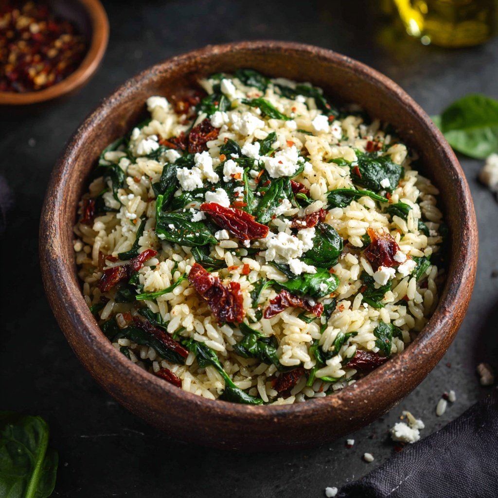Mediterranean Spinach Rice