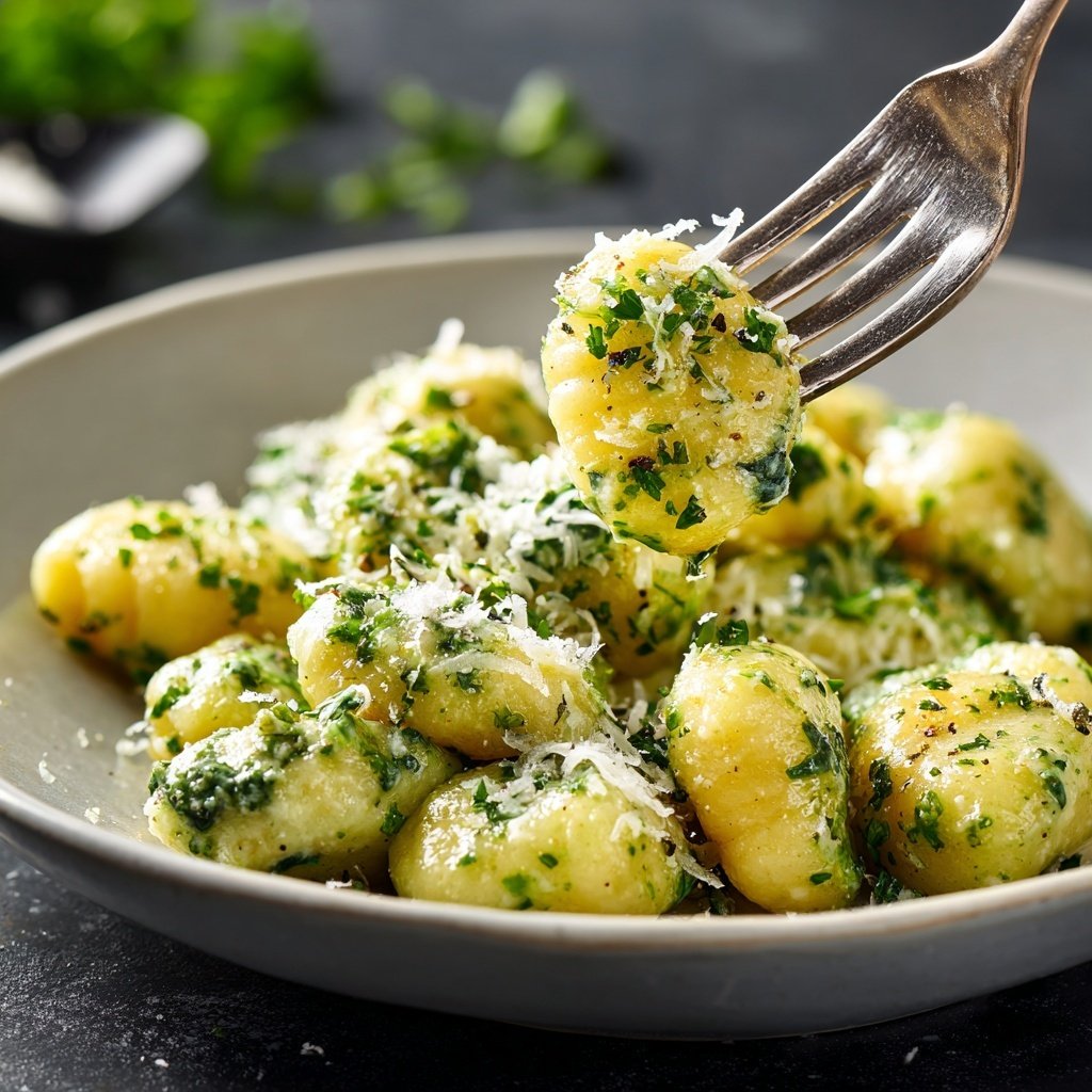 Romantic Spinach and Parmesan Gnocchi